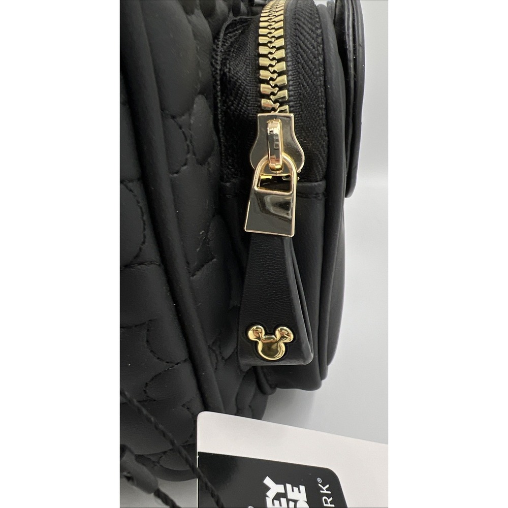 Primark Disney's Winking Mickey Mouse Black Faux Leather Crossbody Purse NWT - Picture 6 of 7